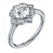 anillo de compromiso con Halo
